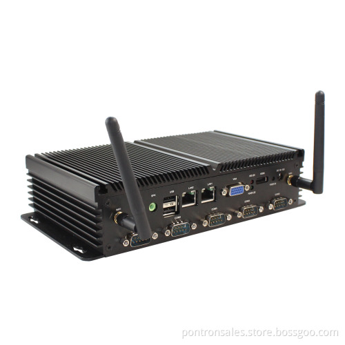 Industrial Box PC with CPU Intel D2550 with 6*RS232, WiFi